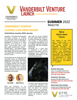 Venture Launch Newsletter - Summer 2022